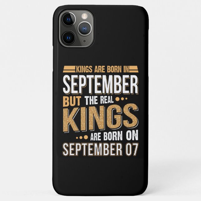 September Gift | Kings Are Born In September 07 Case-Mate iPhone Case (Back)