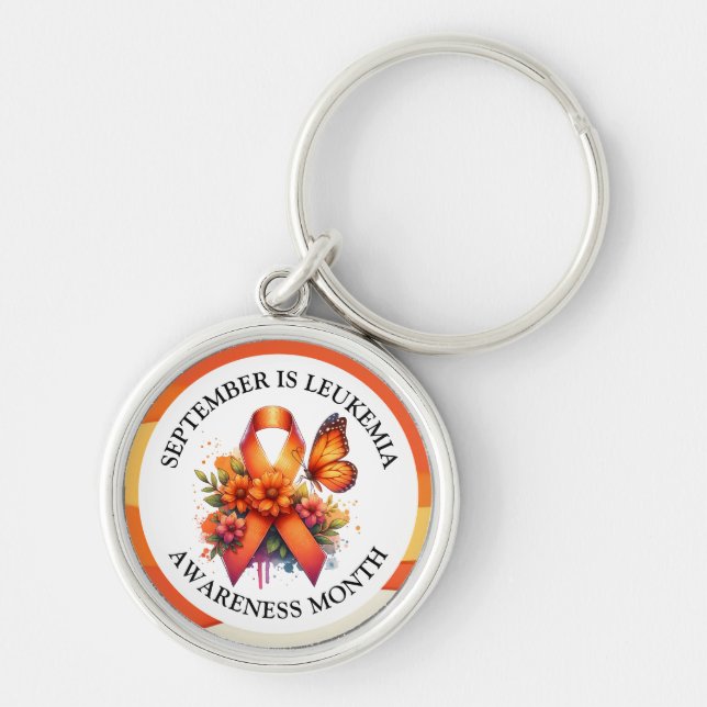September is Leukaemia Awareness Month Key Ring (Front)