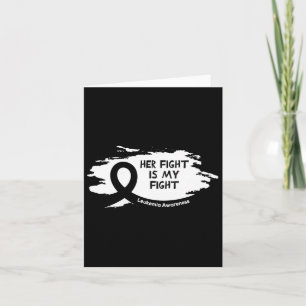 September Is Leukaemia Awareness Month Orange Ribb Card