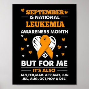 September is Leukaemia Awareness Month  Poster
