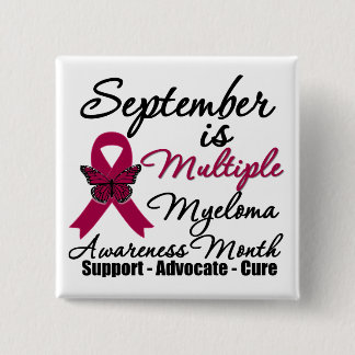 September is Multiple Myeloma Awareness Month v2 15 Cm Square Badge