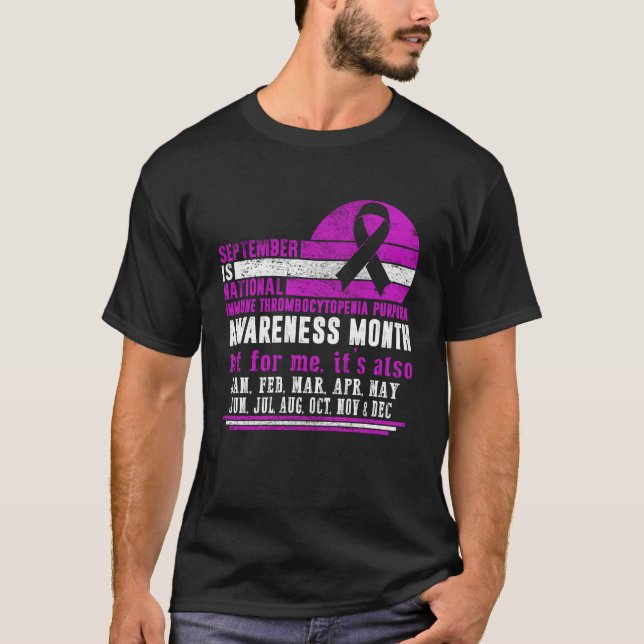 September Is National ITP Awareness Month, Immune T-Shirt (Front)