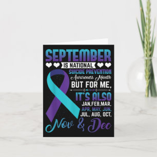 September Is National Suicide Prevention Awareness Card