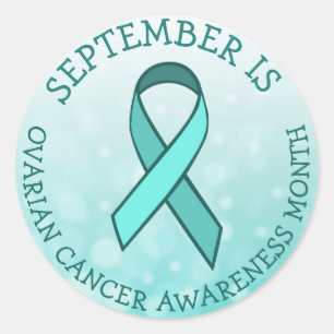 September is Ovarian Cancer Awareness Month Classic Round Sticker