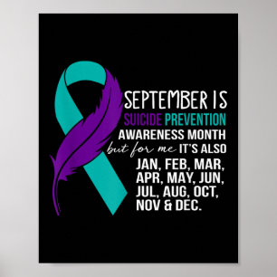 September Is Suicide Prevention Awareness Month Bu Poster