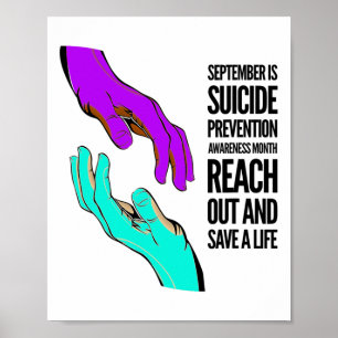 September Is Suicide Prevention Awareness Month Poster