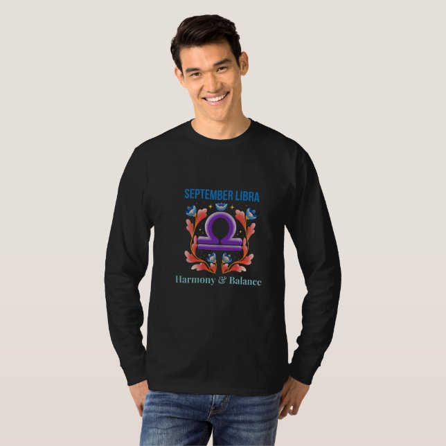 September Libra :   Hormone & Balance T-Shirt (Front Full)