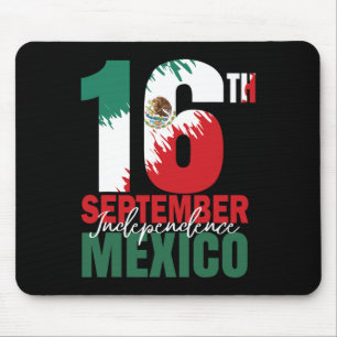 September Mexican Independence Day Shirt Mexico Fl Mouse Mat