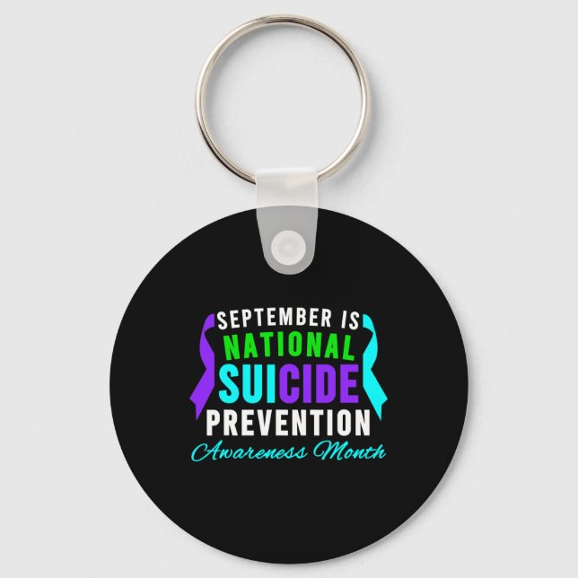 September National Suicide Prevention Awareness Mo Key Ring (Front)