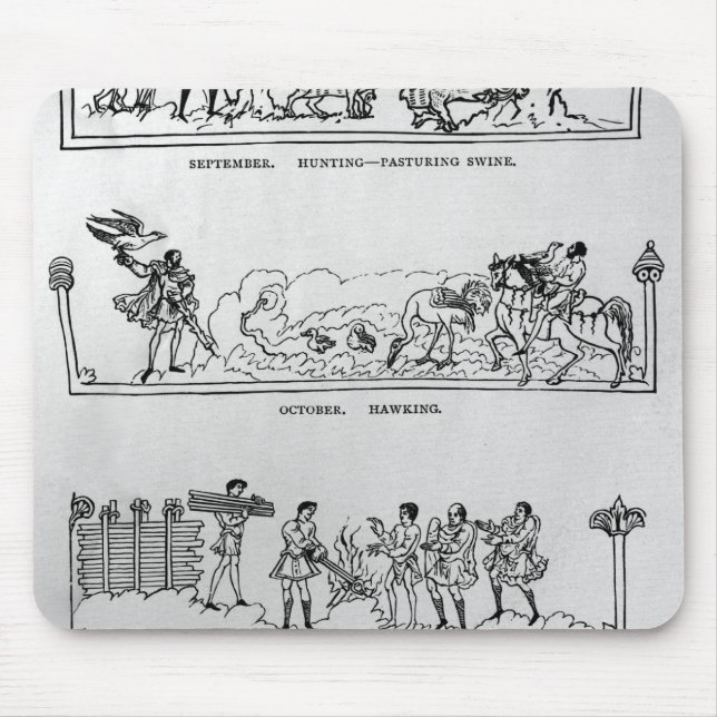 September, October, November and December Mouse Mat (Front)