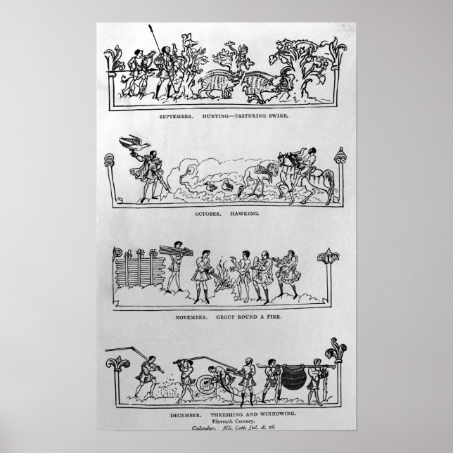 September, October, November and December Poster (Front)