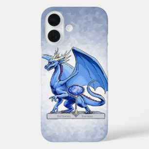 September’s Birthstone Dragon: Sapphire Case-Mate iPhone 16 Case