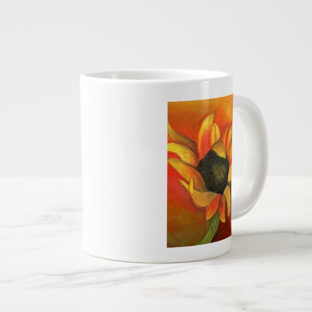 September Sunflower 2011 Large Coffee Mug (Front Right)