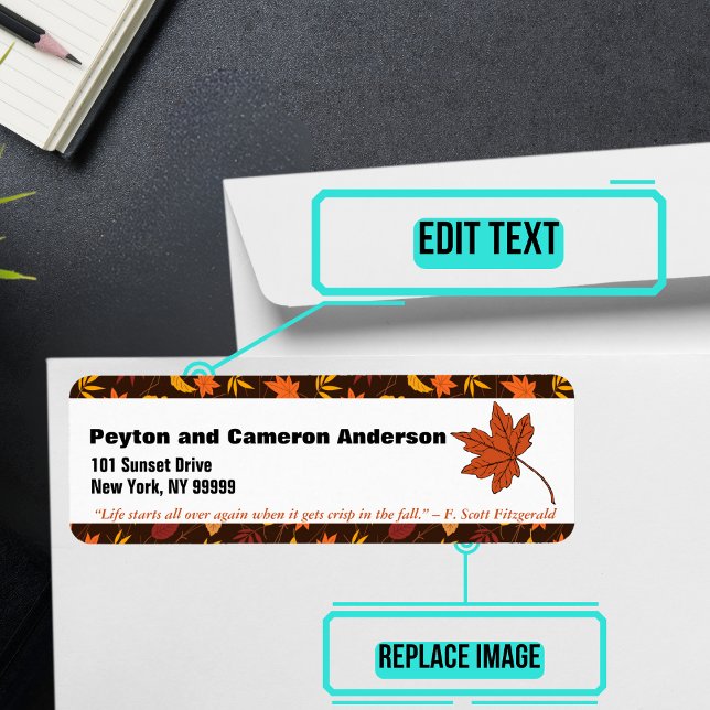 September Themed Personalised Address (Please enjoy our mailing labels. There is one for every month.)