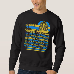 September Virgo Facts Zodiac Sign Sunflower Astrol Sweatshirt