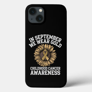 September We Wear Gold Childhood Cancer Awareness  iPhone 13 Case
