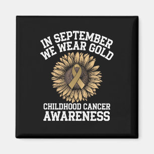September We Wear Gold Childhood Cancer Awareness  Magnet