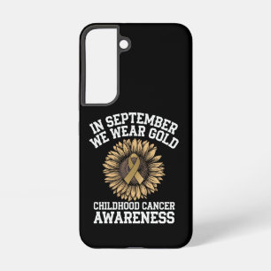 September We Wear Gold Childhood Cancer Awareness Samsung Galaxy Case