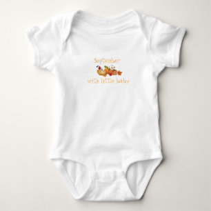 September wraps a little baby in its crisp embrace bodysuit