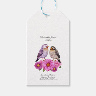 September's Glorious Flower - Aster       Gift Tags