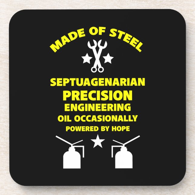 Septuagenarian Birthday Coaster (Front)
