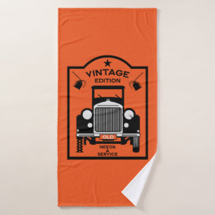 Septuagenarian Happy Birthday Over The Hill Bath Towel