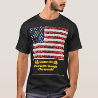 Sequin American Flag T-shirt