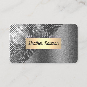 Sequin and Glitter Business Card