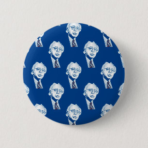 sequin bernie sanders 6 cm round badge