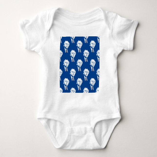 sequin bernie sanders baby bodysuit (Front)