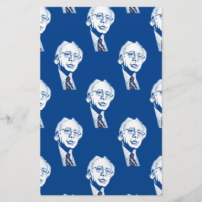sequin bernie sanders stationery (Front)
