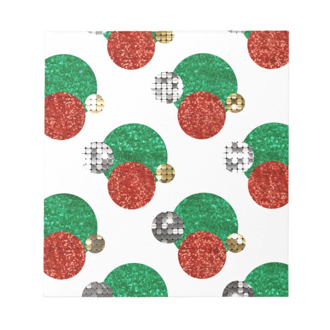 sequin christmas dots notepad (Front)