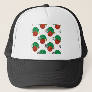sequin christmas dots trucker hat