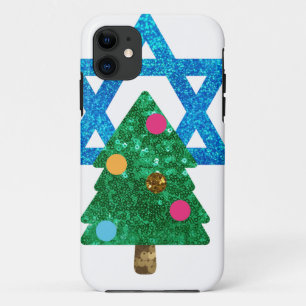 sequin christmukkah hanukkah iPhone 11 case