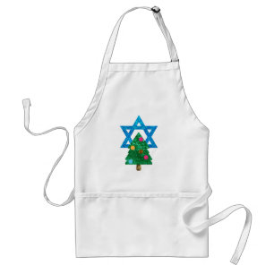 sequin christmukkah hanukkah standard apron