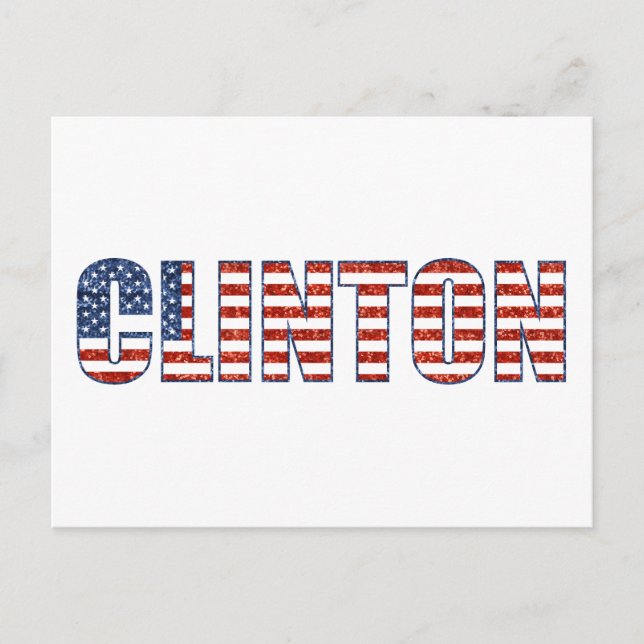sequin Clinton Postcard (Front)