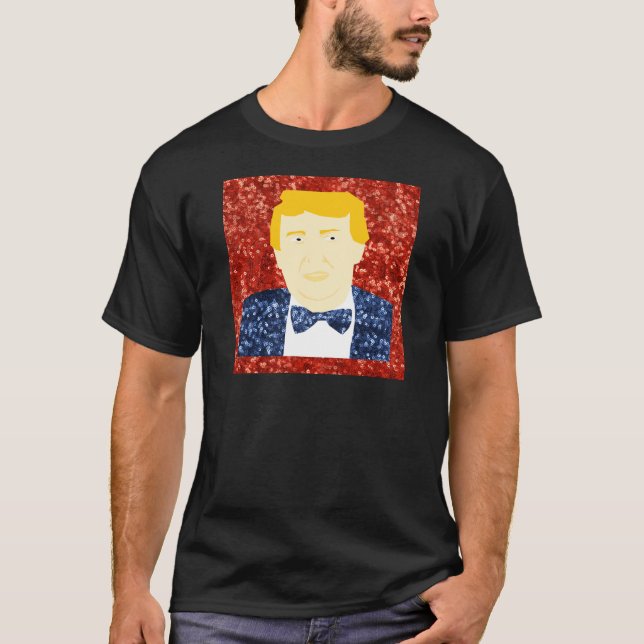 sequin donald trump T-Shirt (Front)