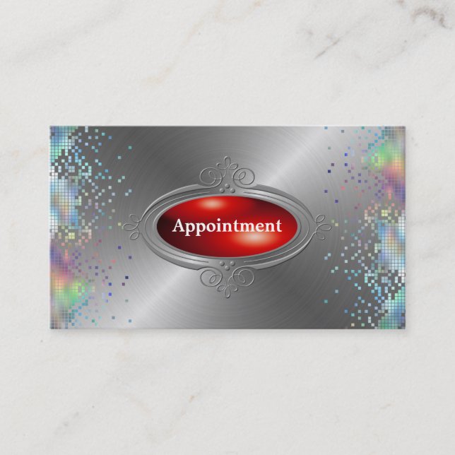 Sequin Elegant Appointment  Template Card (Front)