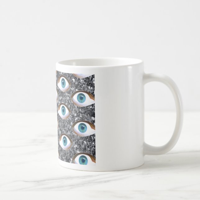 sequin eyes coffee mug (Right)