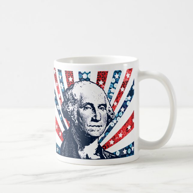 sequin george washington coffee mug (Right)