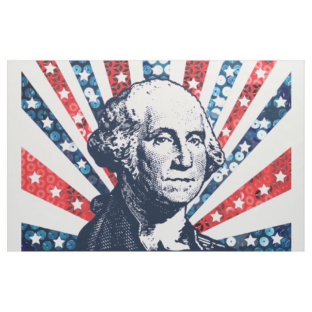 sequin george washington fabric (Yard)