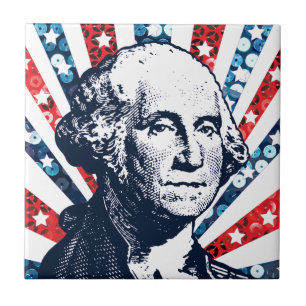 sequin george washington tile