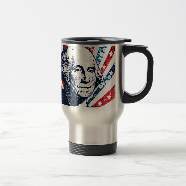 sequin george washington travel mug (Right)