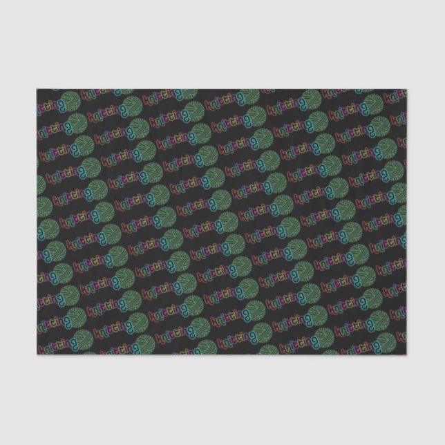 Sequin Glow Knitting Tissue Paper (Front)