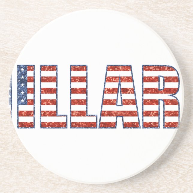 sequin hillary coaster (Front)