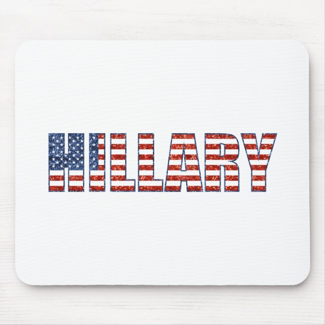 sequin hillary mouse mat (Front)