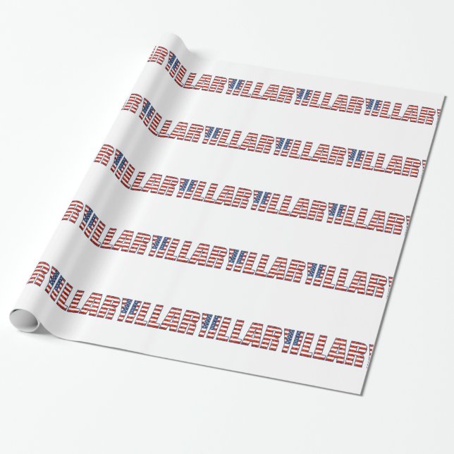 sequin hillary wrapping paper (Unrolled)