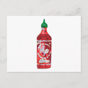 sequin hot sauce postcard