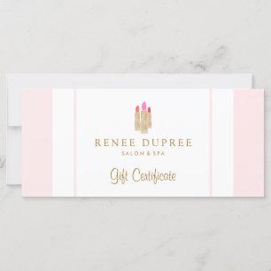 Sequin Lipstick Logo Salon & Spa Gift Certificate