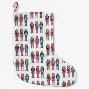 Sequin Nutcracker Christmas Family Preppy Xmas Small Christmas Stocking